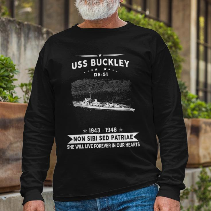 Uss Buckley De Long Sleeve T-Shirt Gifts for Old Men