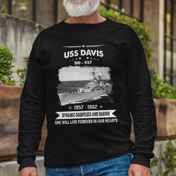 Uss Davis Dd V2 Long Sleeve T-Shirt Gifts for Old Men