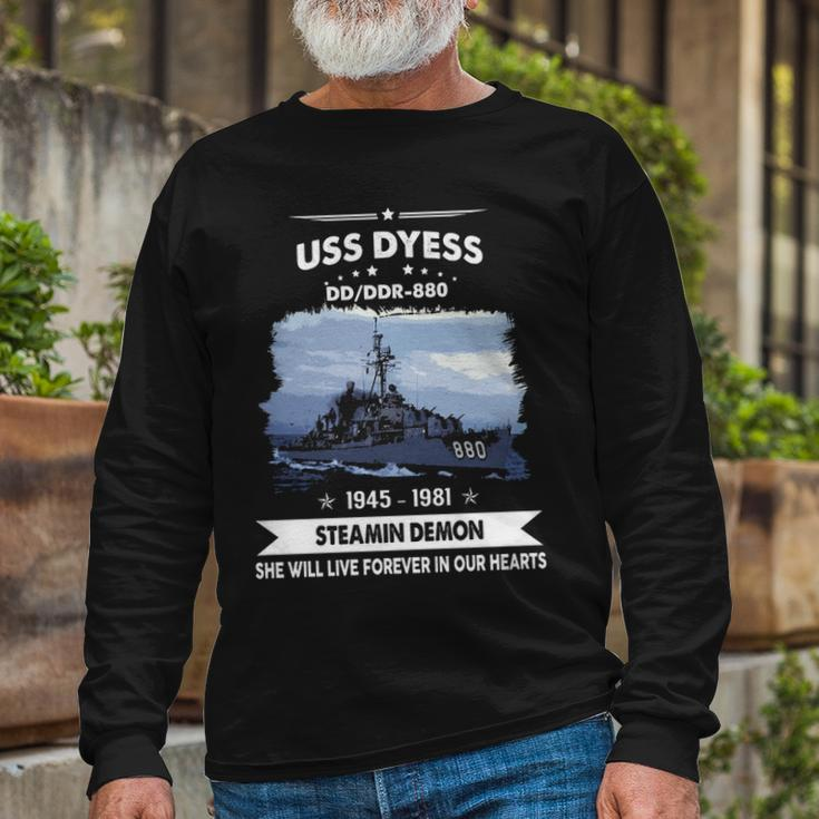 Uss Dyess Dd880 Dd Long Sleeve T-Shirt Gifts for Old Men