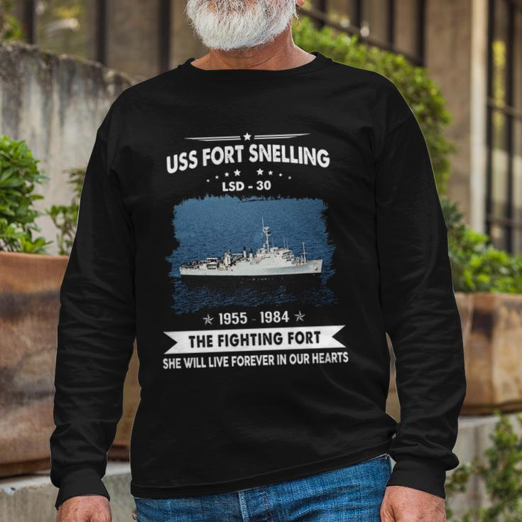 Uss Fort Snelling Lsd Long Sleeve T-Shirt Gifts for Old Men