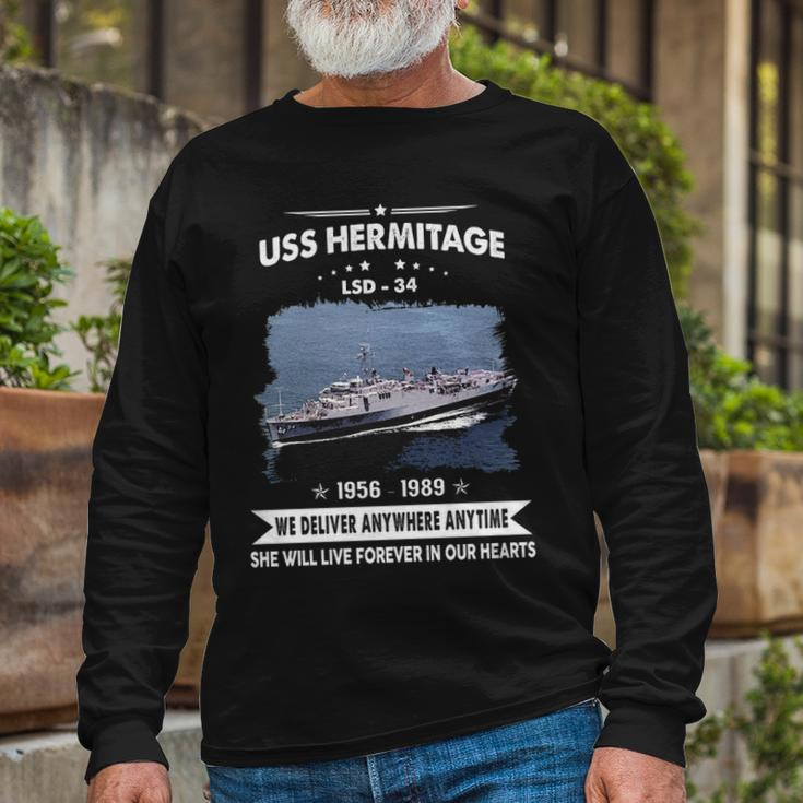 Uss Hermitage Lsd Long Sleeve T-Shirt Gifts for Old Men