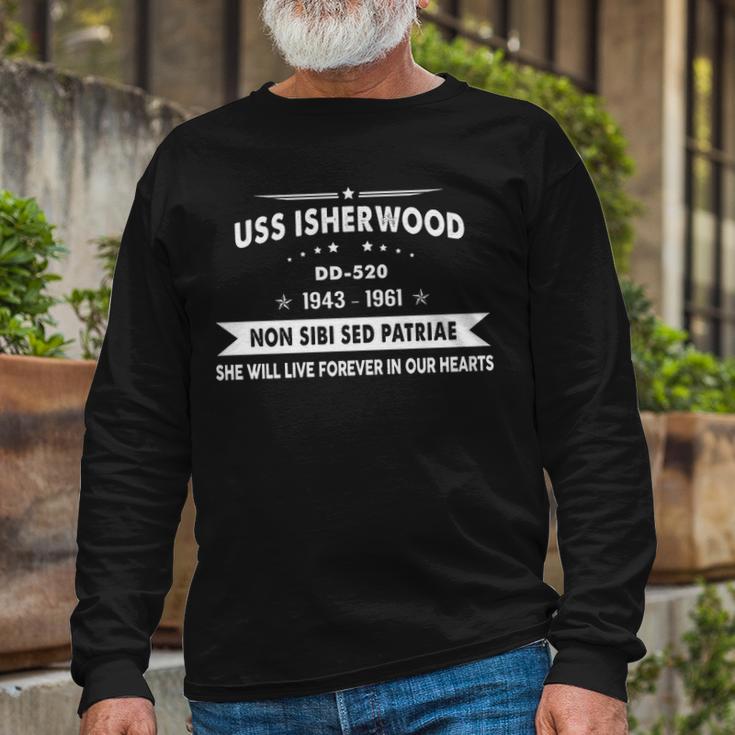 Uss Isherwood Dd Long Sleeve T-Shirt Gifts for Old Men