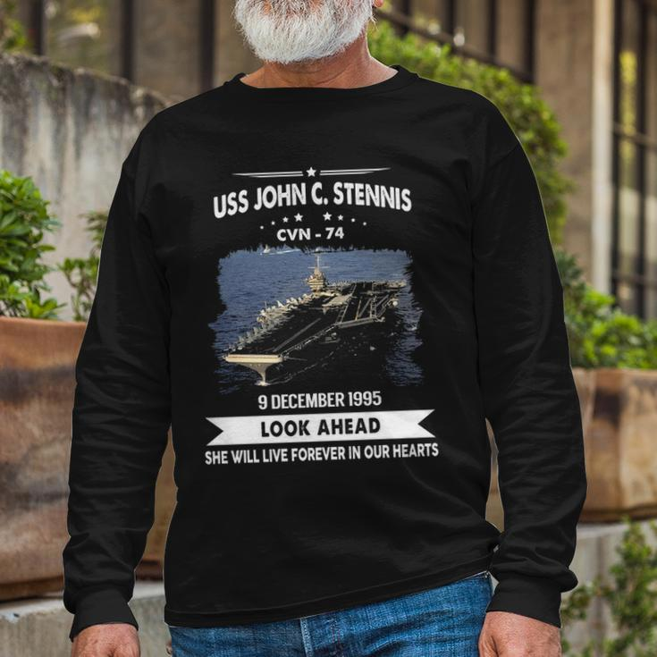 Uss John C Stennis Cvn V3 Long Sleeve T-Shirt Gifts for Old Men