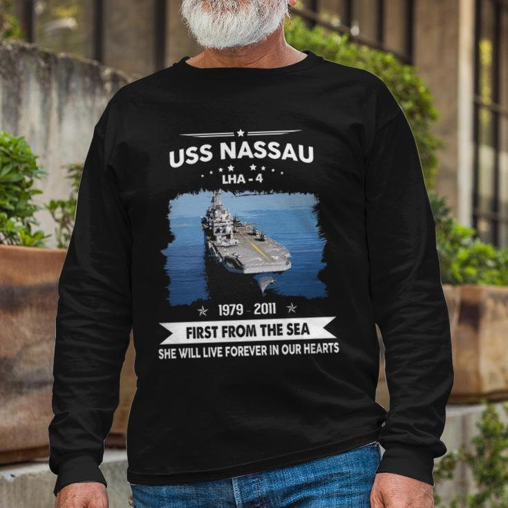 Uss Nassau Lha V2 Long Sleeve T-Shirt Gifts for Old Men