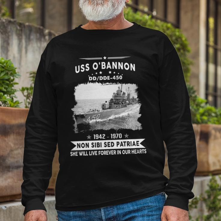 Uss Obannon Dd Long Sleeve T-Shirt Gifts for Old Men