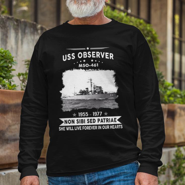 Uss Observer Mso Long Sleeve T-Shirt Gifts for Old Men