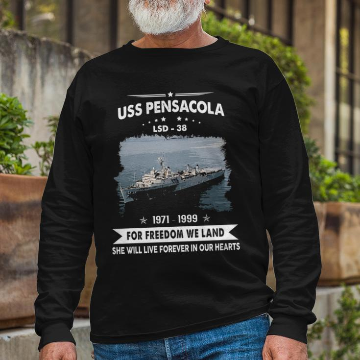 Uss Pensacola Lsd V2 Long Sleeve T-Shirt Gifts for Old Men