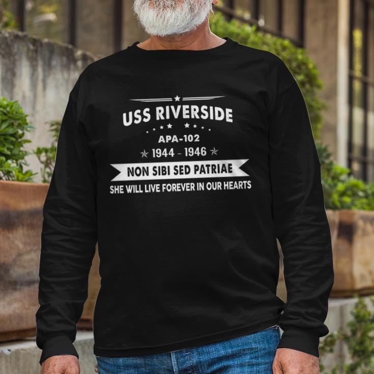 Uss Riverside Apa Long Sleeve T-Shirt Gifts for Old Men