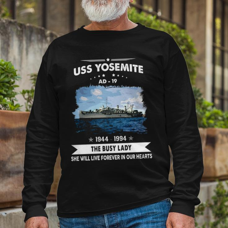Uss Yosemite Ad Long Sleeve T-Shirt Gifts for Old Men
