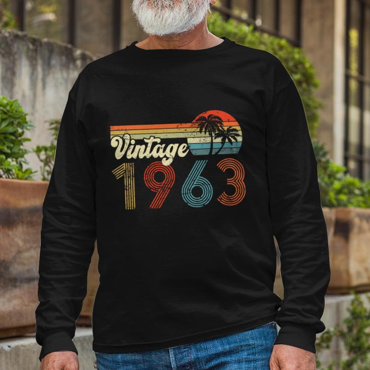Vintage 1963 Made In 1963 59Rd Birthday 59 Year Old Long Sleeve T-Shirt Gifts for Old Men