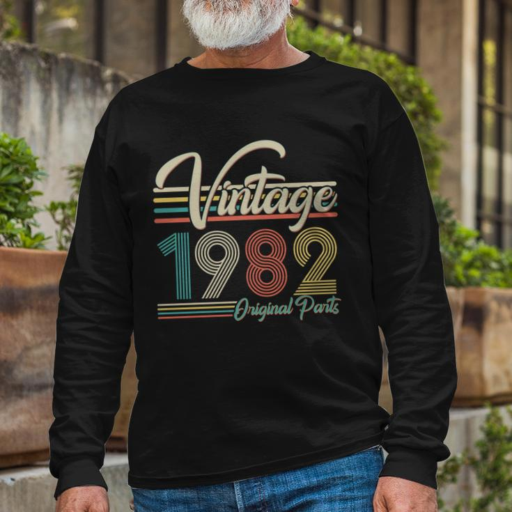 Vintage 1982 Original Parts 40Th Birthday Long Sleeve T-Shirt Gifts for Old Men