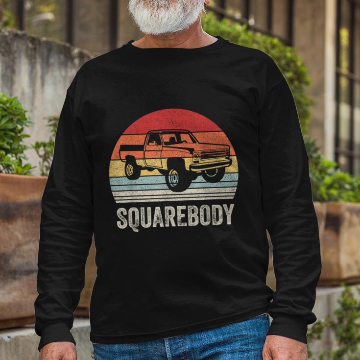 Vintage Retro Classic Square Body Squarebody Truck Tshirt Long Sleeve T-Shirt Gifts for Old Men