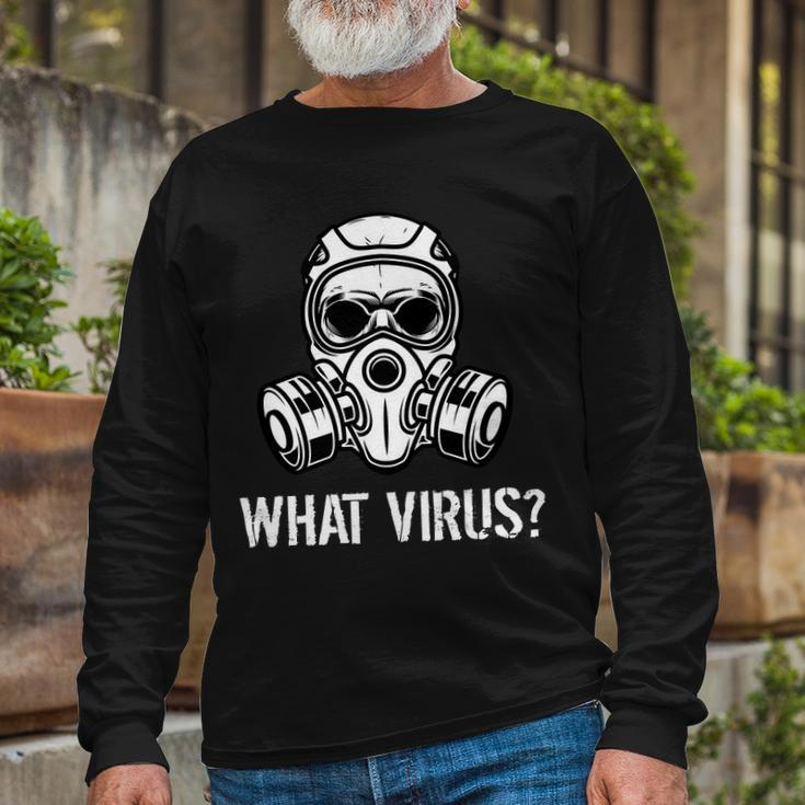 What Virus Gas Mask Long Sleeve T-Shirt Gifts for Old Men