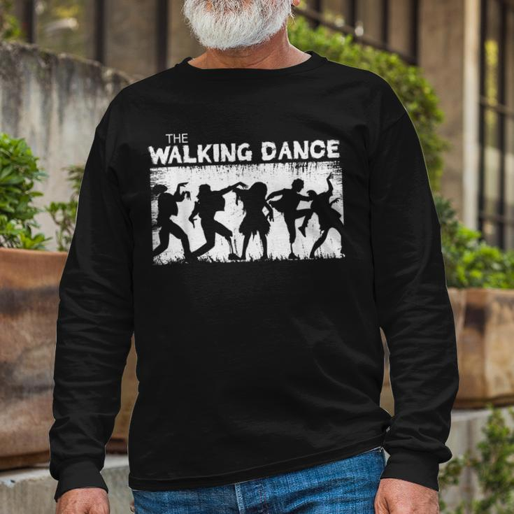The Walking Dance Halloween Dancing Monster Undead Long Sleeve T-Shirt Gifts for Old Men