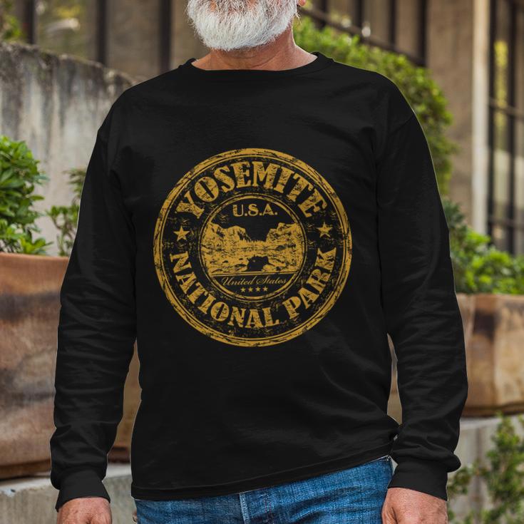 Yosemite National Park Long Sleeve T-Shirt Gifts for Old Men