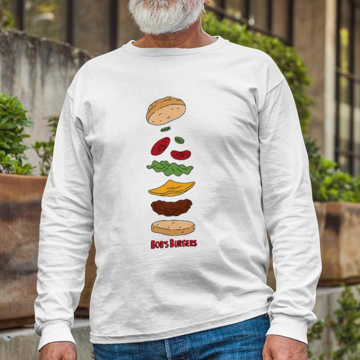 Bob&8217S Burgers Elements Of A Burger Long Sleeve T-Shirt T-Shirt Gifts for Old Men