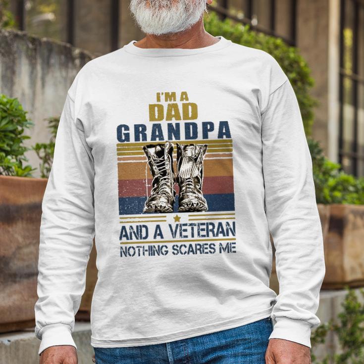 I Am A Dad Grandpa Veteran V2 Long Sleeve T-Shirt Gifts for Old Men