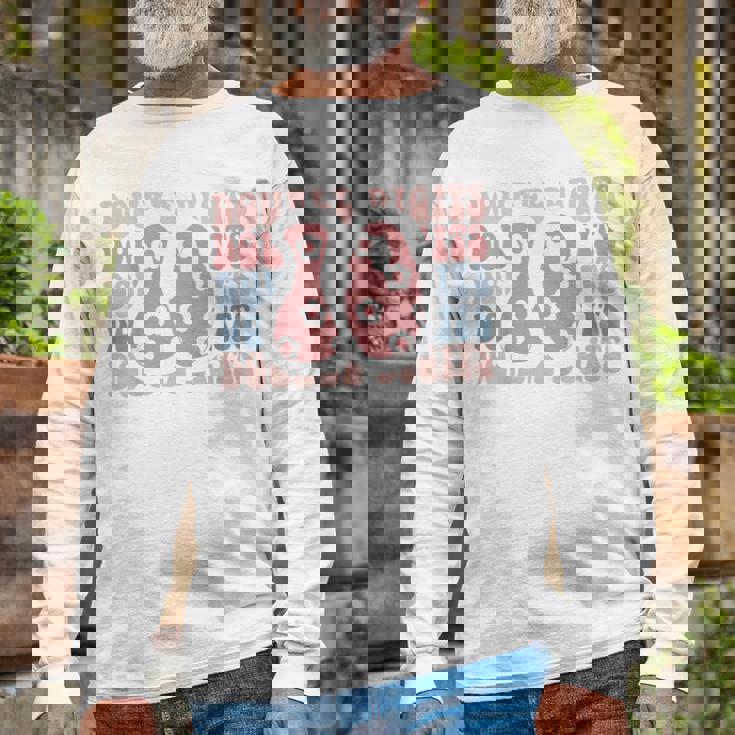 Girls 10Th Birthday Double Digits Tenth Hippie Daisy Print V2 Long Sleeve T-Shirt Gifts for Old Men