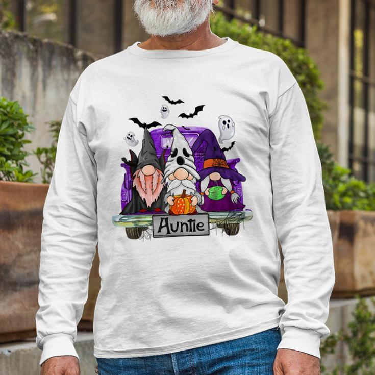 Gnomes Witch Truck Auntie Halloween Costume Long Sleeve T-Shirt Gifts for Old Men