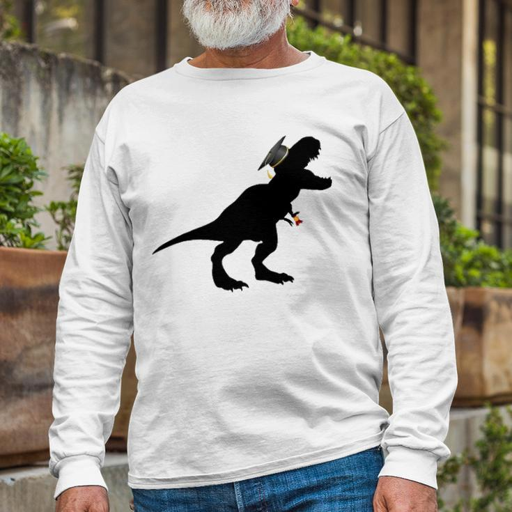 Graduate Saurus Graduated Dinosaur School Long Sleeve T-Shirt T-Shirt Gifts for Old Men