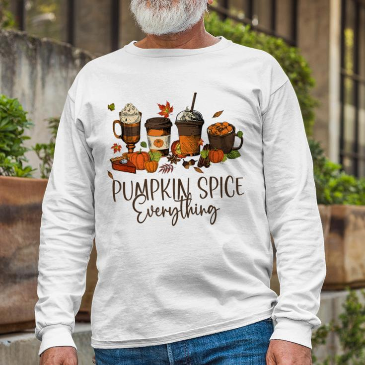 Halloween Pumpkin Spice Everything Thanksgiving V2 Long Sleeve T-Shirt Gifts for Old Men