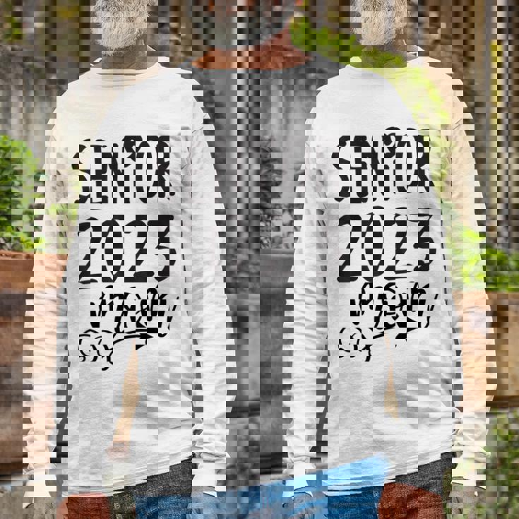 Senior Mom 2023 Cute Heart Marching Band Parent Class 2023 Long Sleeve T-Shirt Gifts for Old Men