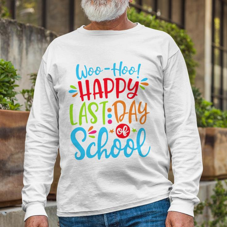 Woo Hoo Happy Last Day Of School V2 Long Sleeve T-Shirt Gifts for Old Men