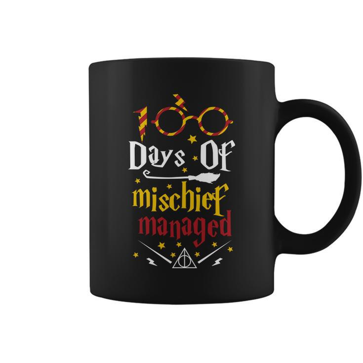 100 Days Of Mischief Managed 100Th Day Of School Coffee Mug