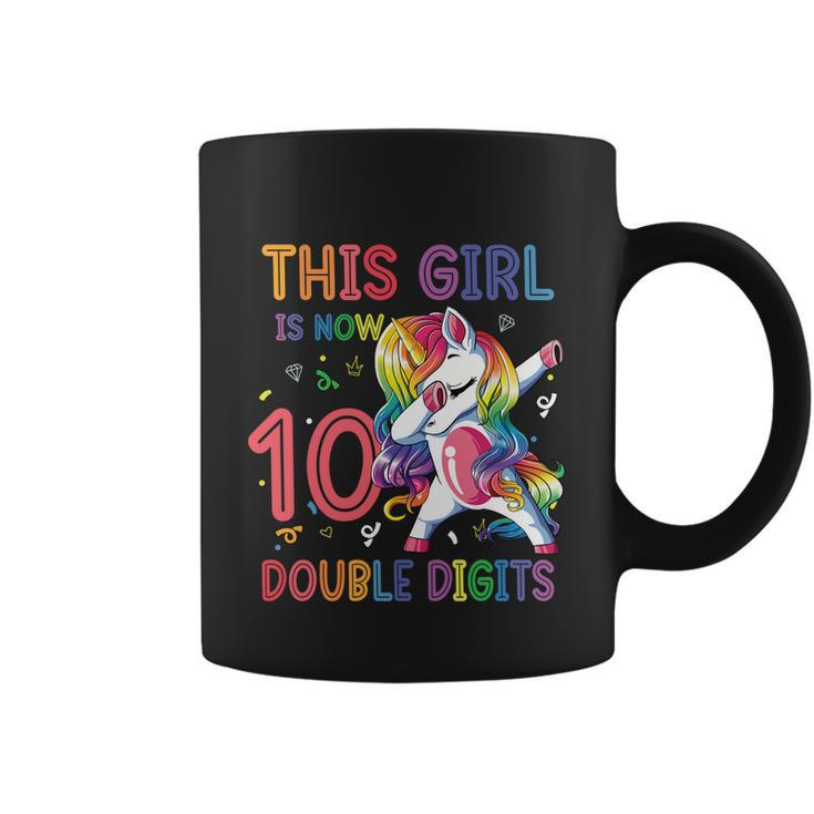 10Th Birthday Gift Girls This Girl Is Now 10 Double Digits Funny Gift Coffee Mug