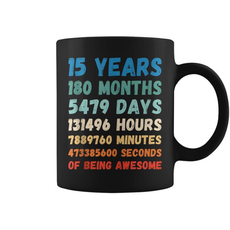 15Th Birthday 15 Years Of Being Awesome Wedding Anniversary  Coffee Mug