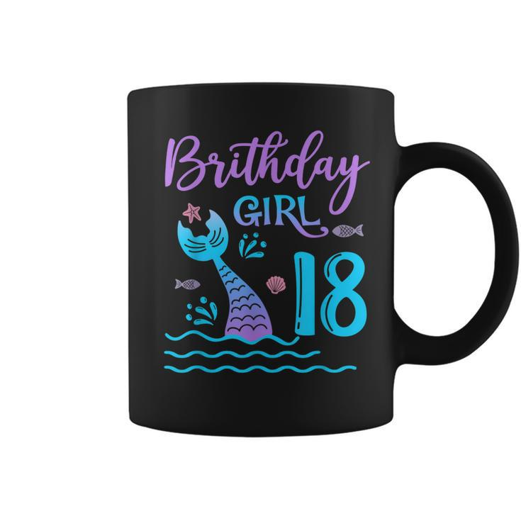 18 Year Old Gift Mermaid Tail 18Th Birthday Girl Daughter  Coffee Mug