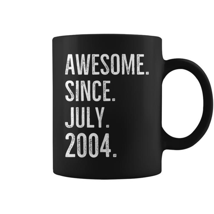 18 Years Old Funny Awesome Since July 2004 18Th Birthday  Coffee Mug