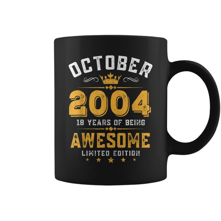 18 Years Old Gifts 18Th Birthday Vintage September 2004  V2 Coffee Mug