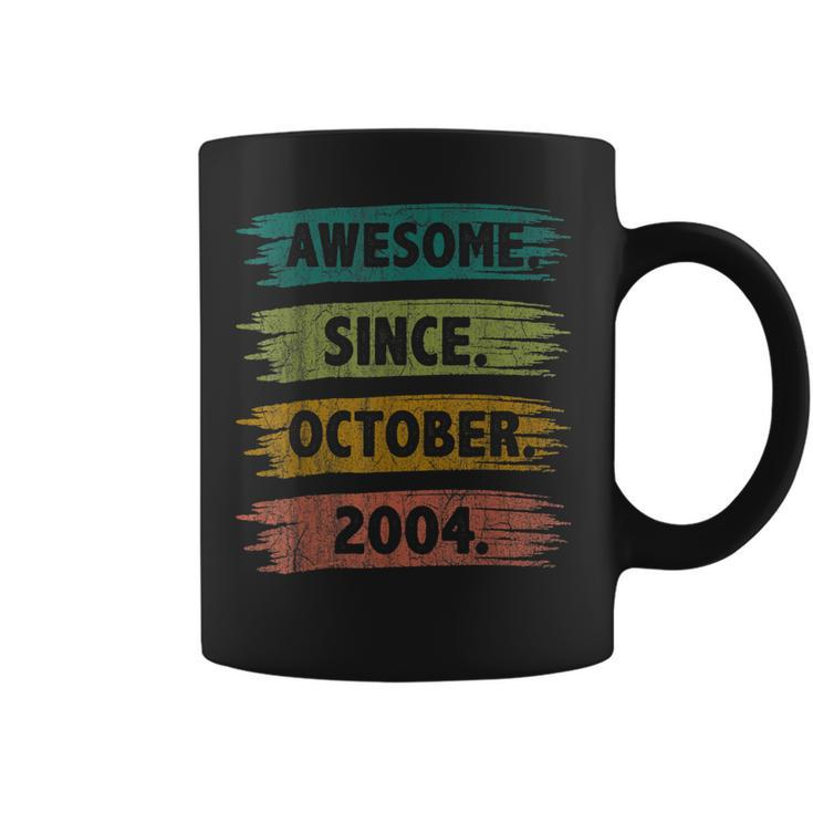 18 Years Old Gifts Awesome Since October 2004 18Th Birthday  V2 Coffee Mug