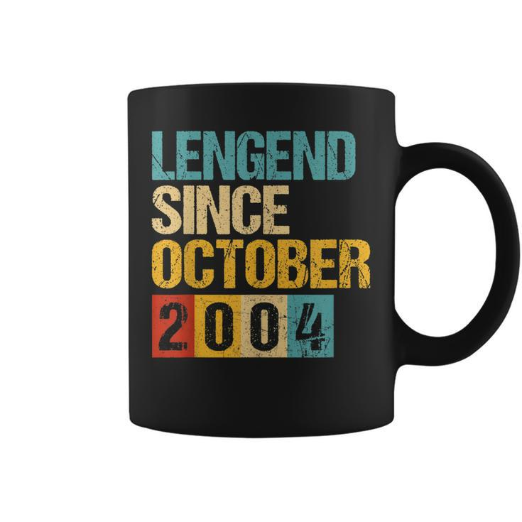 18 Years Old Gifts Legend Since October 2004 18Th Birthday  V3 Coffee Mug