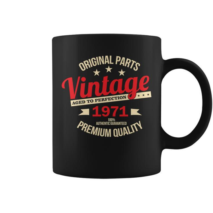 1971 Original Parts Vintage 50Th Birthday Tshirt Coffee Mug