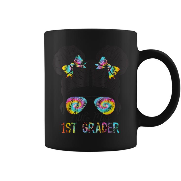 Little Miss 1St Grader Tie Dye Messy Bun 1St Grade Girls  Coffee Mug