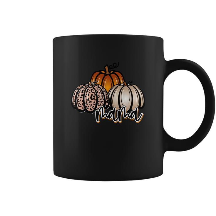 Mama Pumpkin Leaopard Orange Pumpkins Fall Coffee Mug