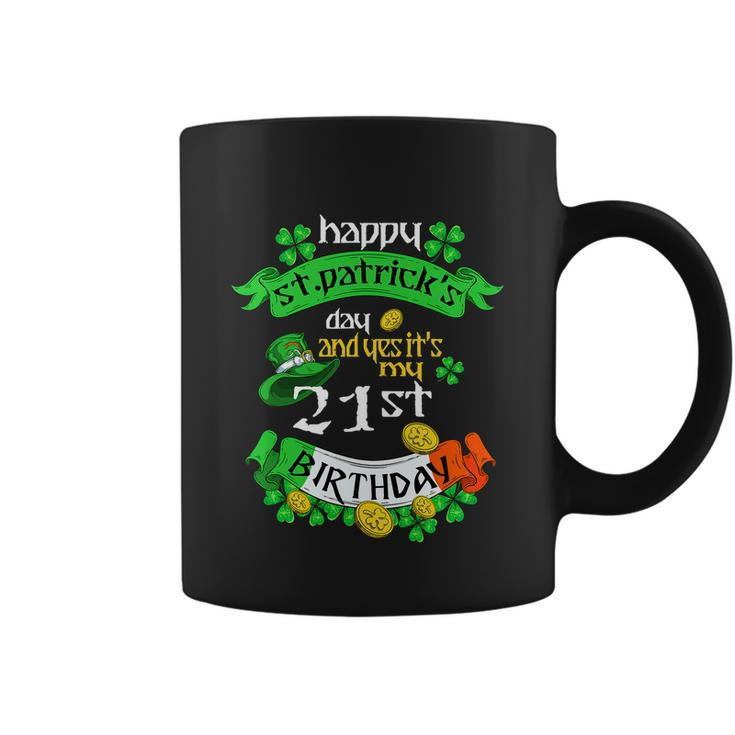 21 Years Old St Patricks Day Its My 21St Birthday Irish Flag Coffee Mug