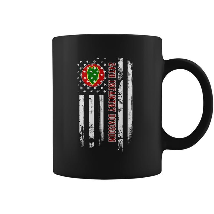 24Th Infantry Division American Flag Veteran Day Father Day Coffee Mug