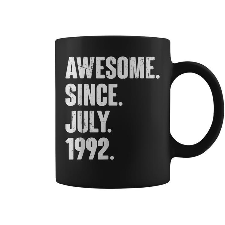 30 Year Old Gift 30Th Birthday Awesome Since July 1992   Coffee Mug