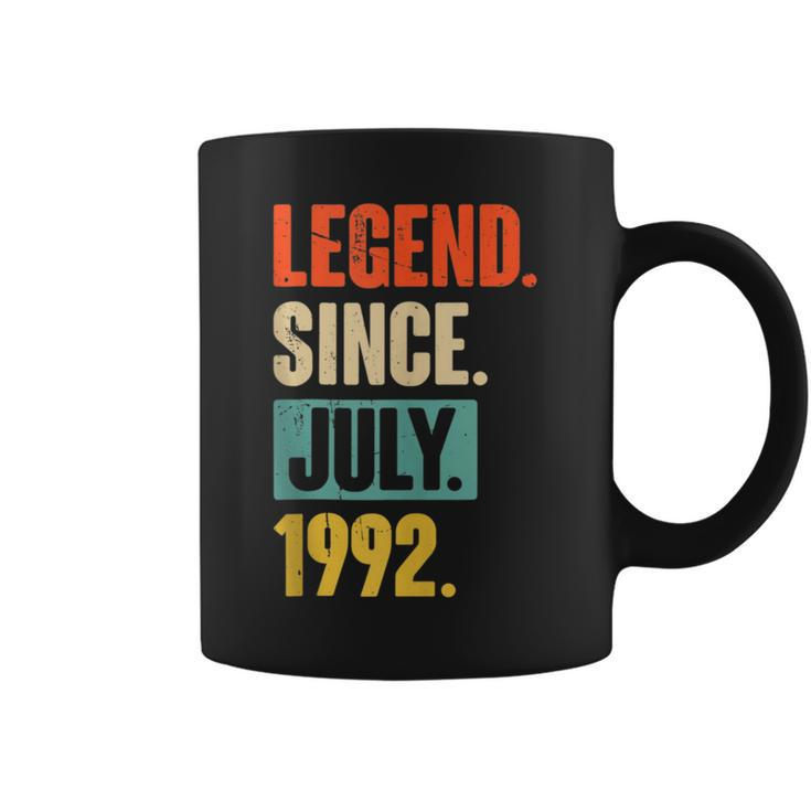 30 Years Old Gifts Legend Since July 1992 30Th Birthday  Coffee Mug