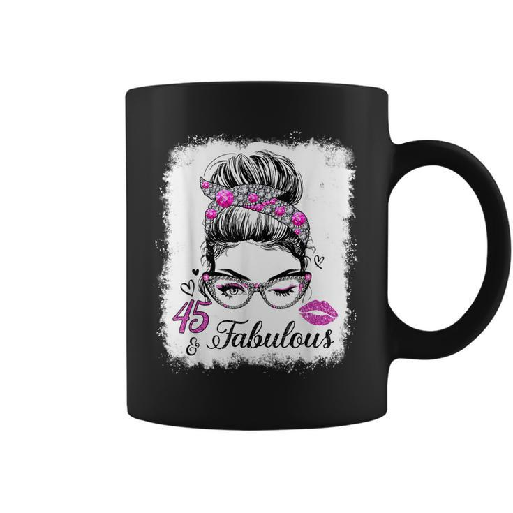 45 & Fabulous Since 1977 Birthday Queen 45 Years Old Diamond  Coffee Mug