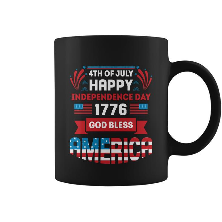 4Th Of July Happy Patriotic Day 1776 God Bless America Gift Coffee Mug