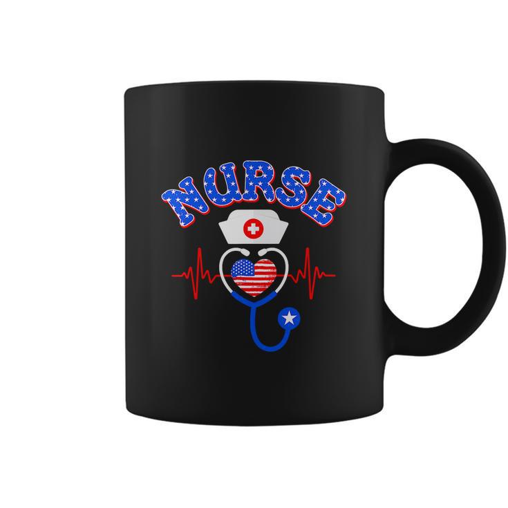 4Th Of July Nursing Stethoscope Coffee Mug