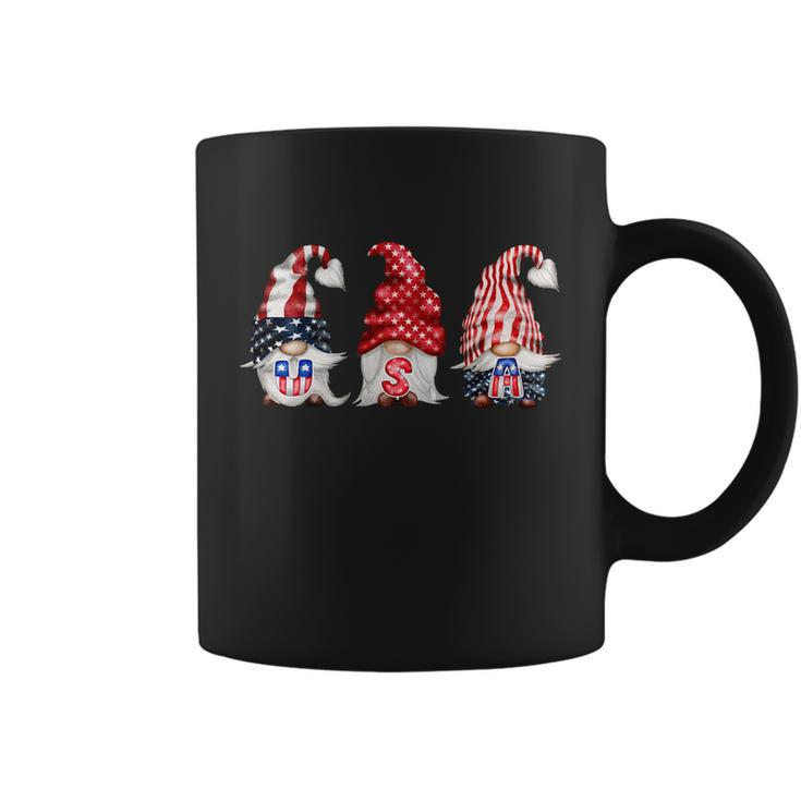 4Th Of July Patriotic Gnomes Usa Us Funny American Usa Flag Funny Gift Coffee Mug