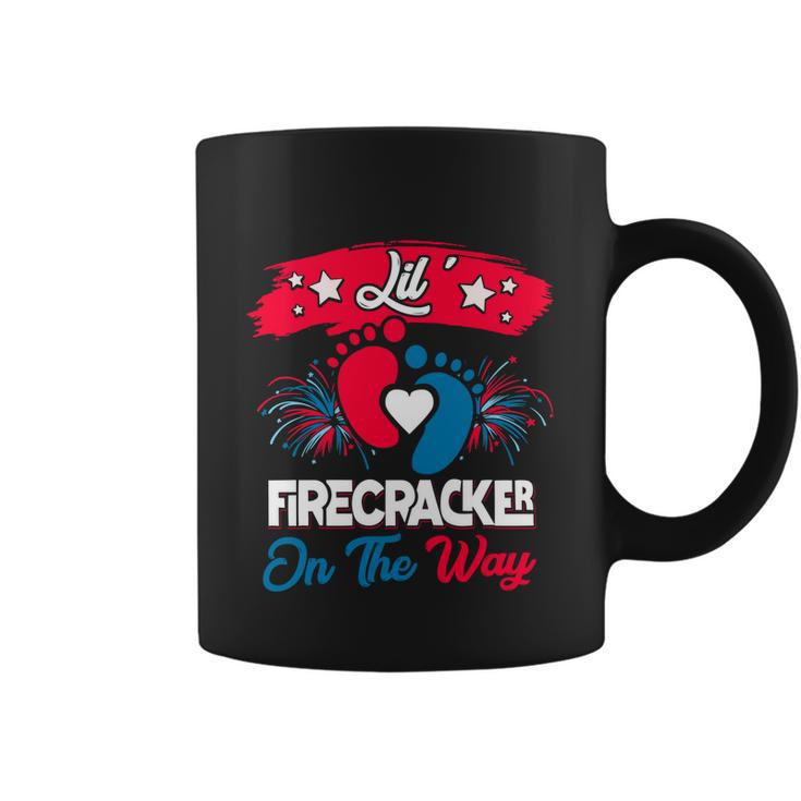 4Th Of July Pregnancy Meaningful Gift Lil Firecracker On The Way Great Gift Coffee Mug