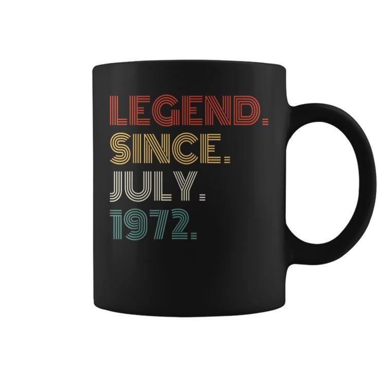 50 Years Old Vintage Legend Since July 1972 50Th Birthday  V2 Coffee Mug