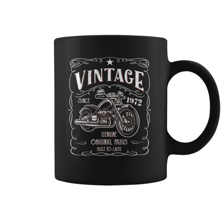50Th Birthday 1972 Gift Vintage Classic Motorcycle 50 Years Coffee Mug