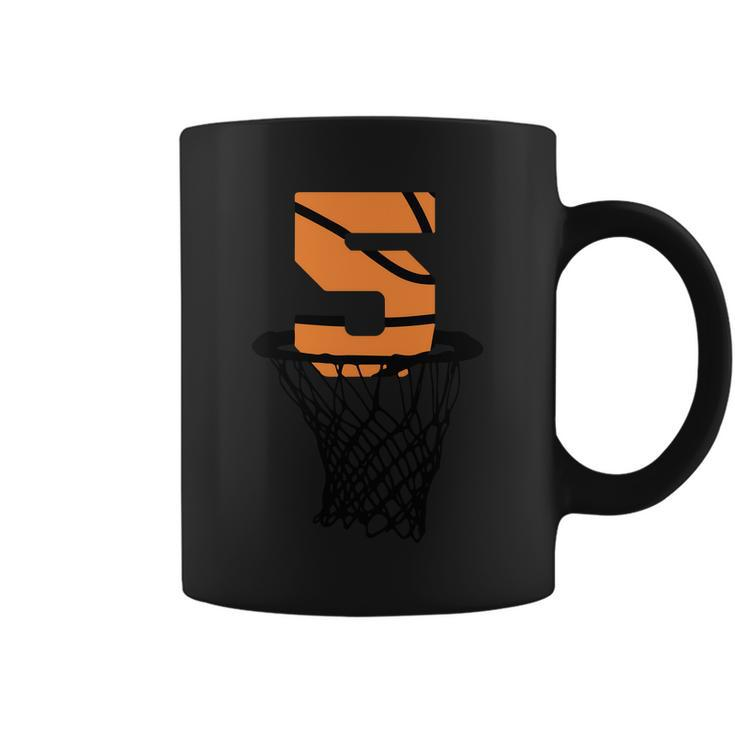 5Th Birthday Basketball Five Birthday Basketball  Basketball Player Coffee Mug